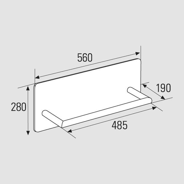 Fußstütze Forum mit Boden- oder Wandschoner